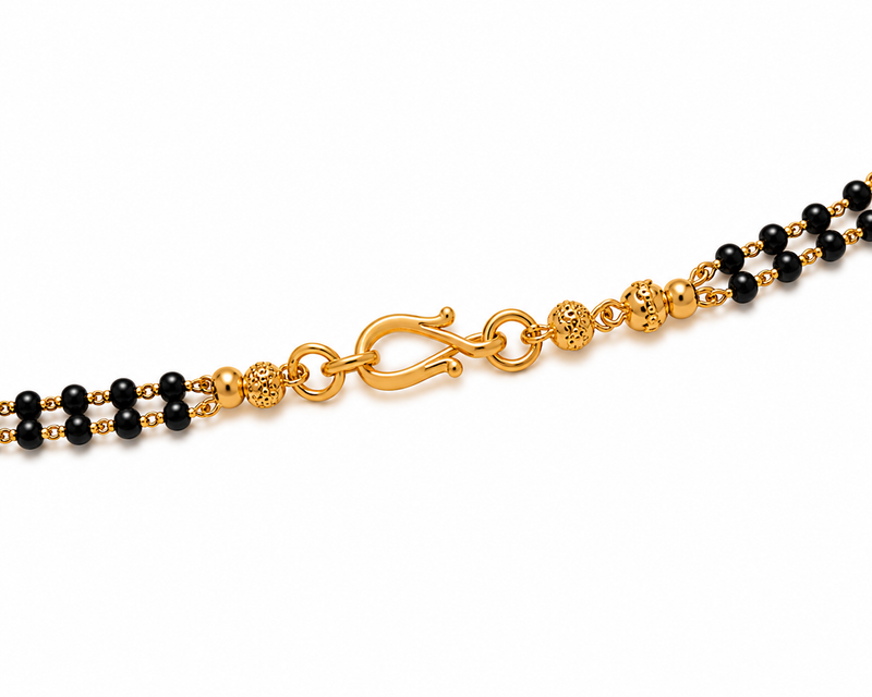 Premium Heart Design American Diamond Imitation Mangalsutra for Women | Gold Plated Traditional & Daily Wear Necklace