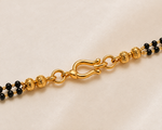 Premium Gold Plated American Diamond Floral Design Imitation Mangalsutra for Women | CZ Stone Traditional Necklace