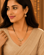 Orniva Gold Finish CZ Designer Mangalsutra for Women | Premium Imitation Jewellery - ORNIVA